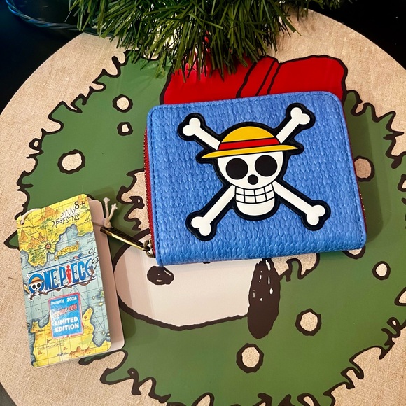 NYCC Limited Edition One Piece Luffy Jolly Roger Zip Around Wallet - Picture 1 of 5